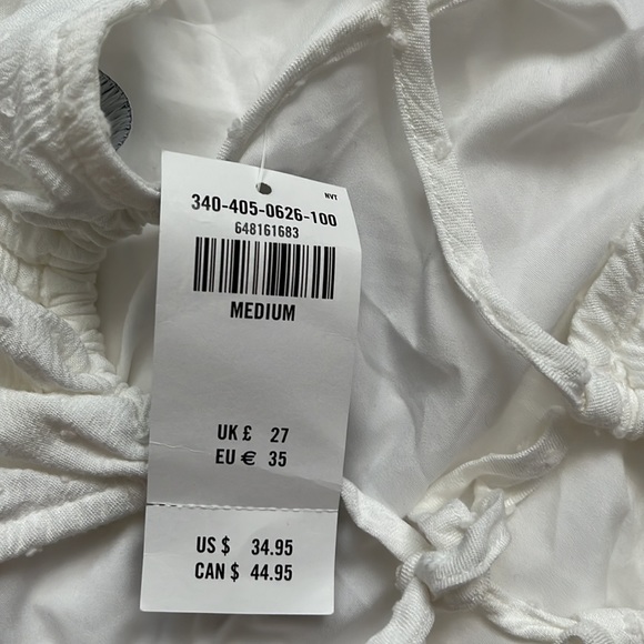 White puffy crop top - Picture 3 of 5